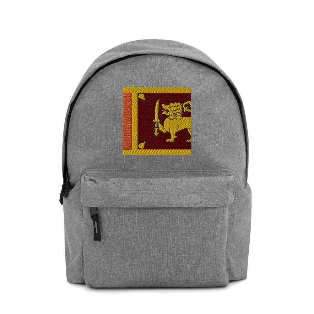 SRI LANKA FLAG Embroidered Backpack