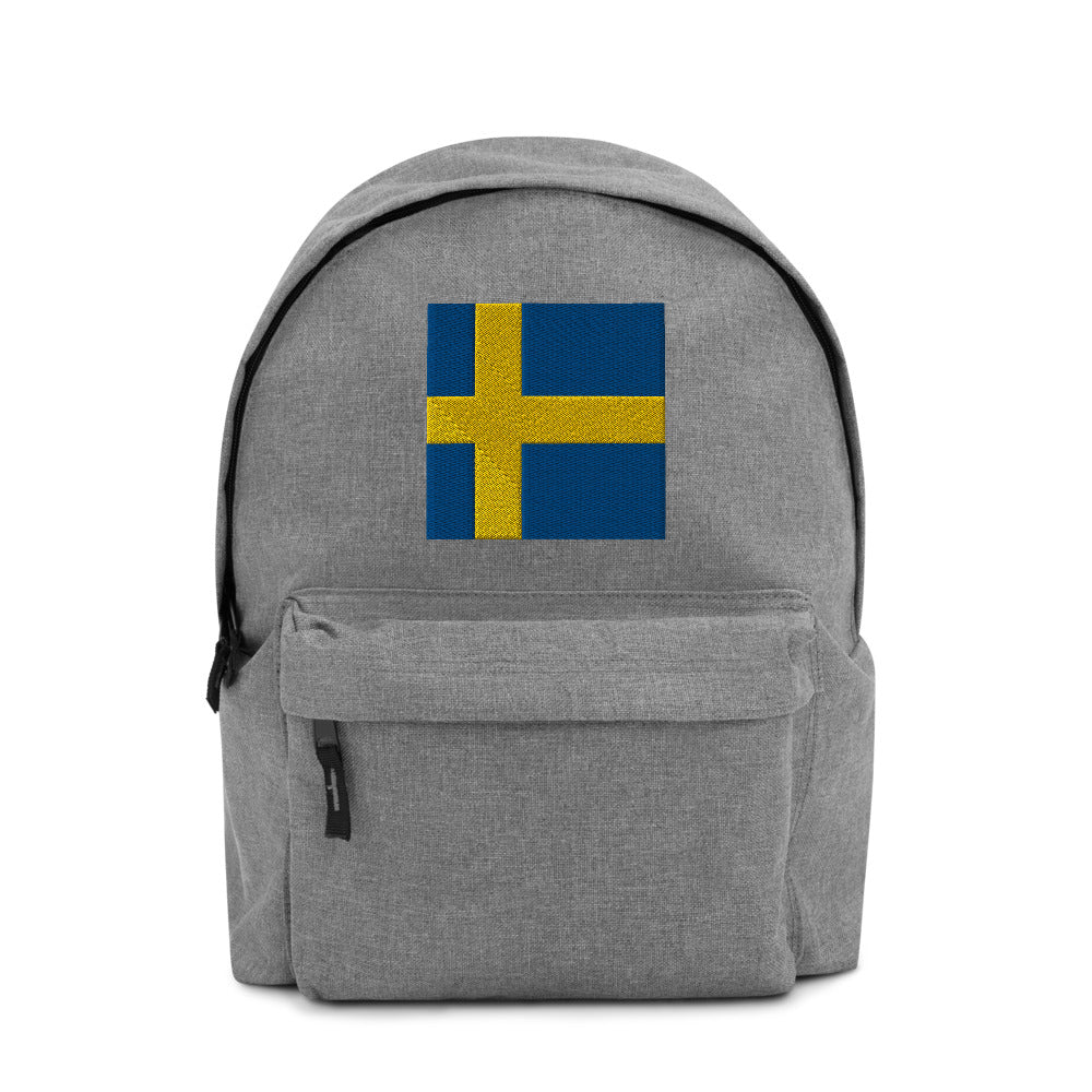 SWEDEN FLAG Embroidered Backpack