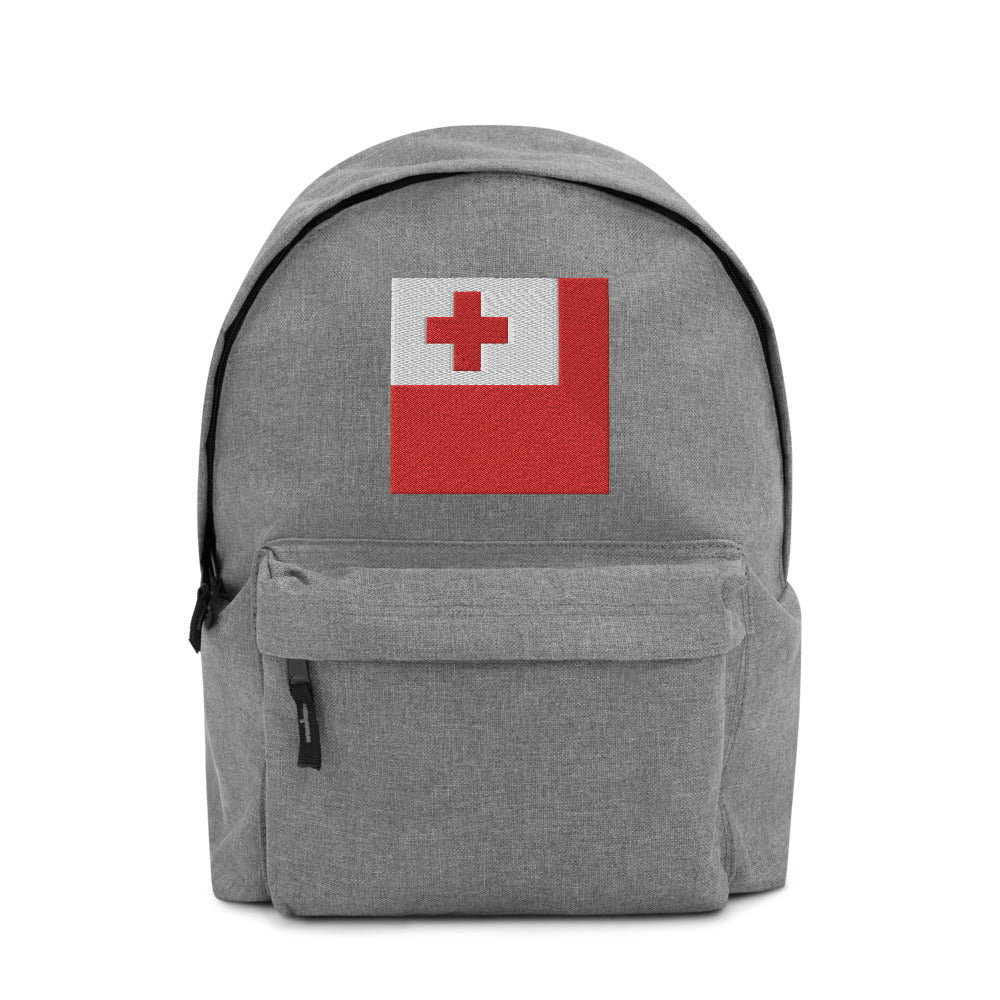 TONGA FLAG Embroidered Backpack