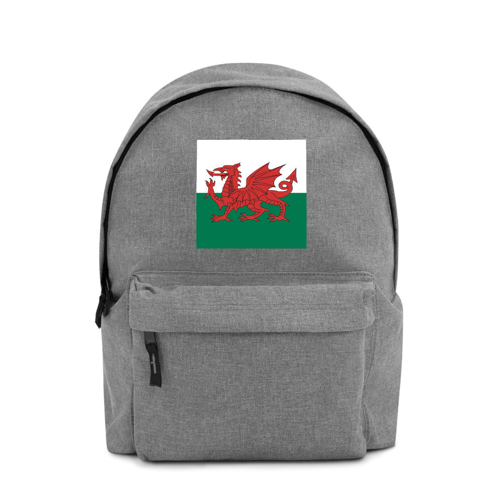 WALES FLAG Embroidered Backpack