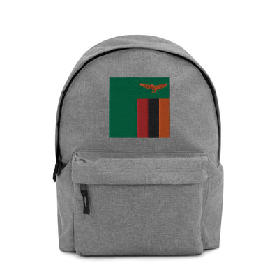 ZAMBIA FLAG Embroidered Backpack