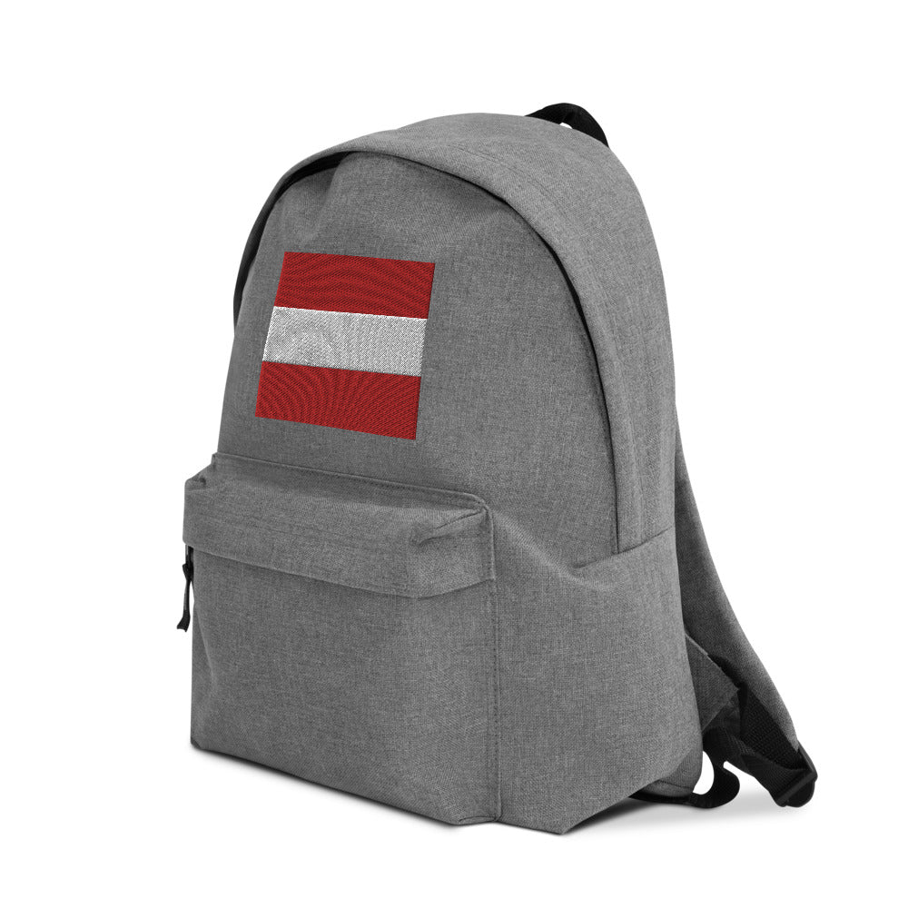 AUSTRIA FLAG Embroidered Backpack