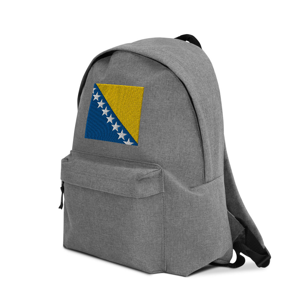 BOSNIA AND HERZEGOVINA FLAG Embroidered Backpack