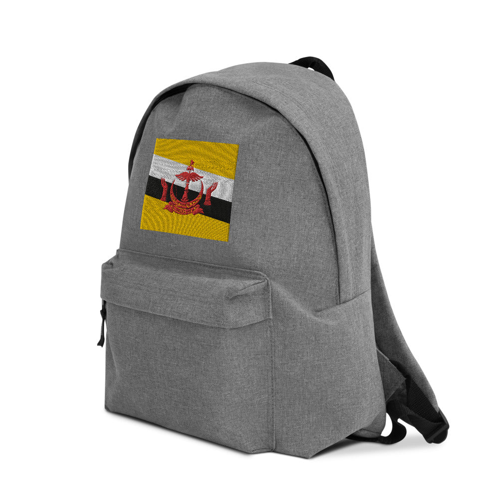 BRUNEI FLAG Embroidered Backpack