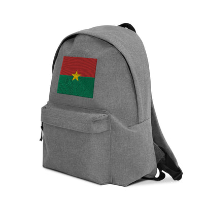 BURKINA FASO FLAG Embroidered Backpack