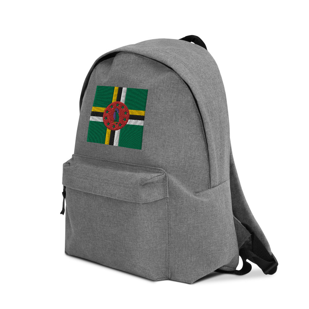 DOMINICA FLAG Embroidered Backpack