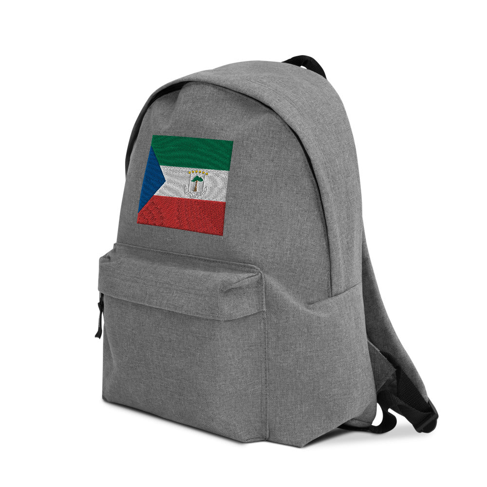 EQUATORIAL GUINEA FLAG Embroidered Backpack