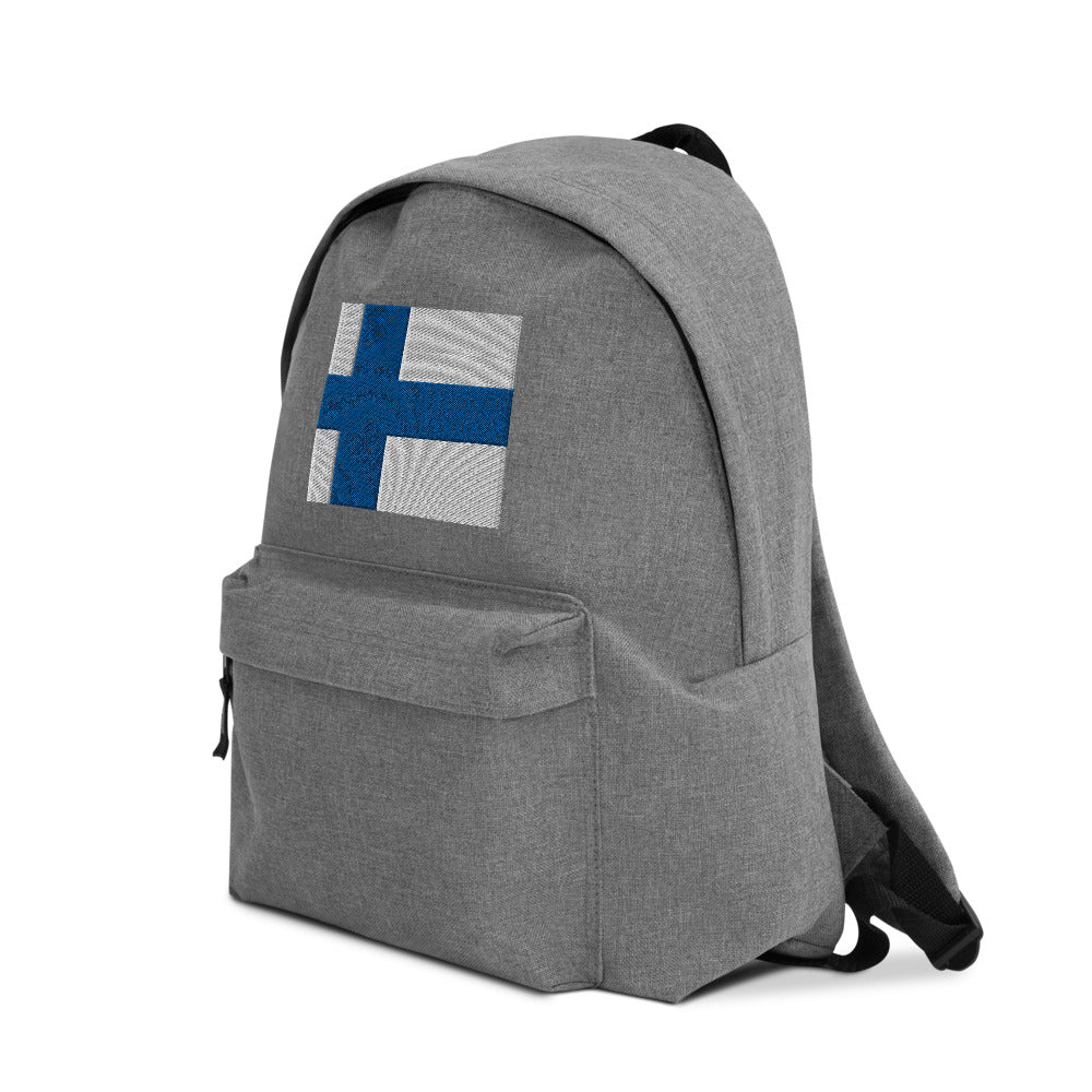 FINLAND FLAG Embroidered Backpack