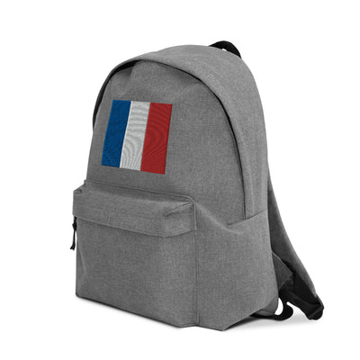 FRANCE FLAG Embroidered Backpack