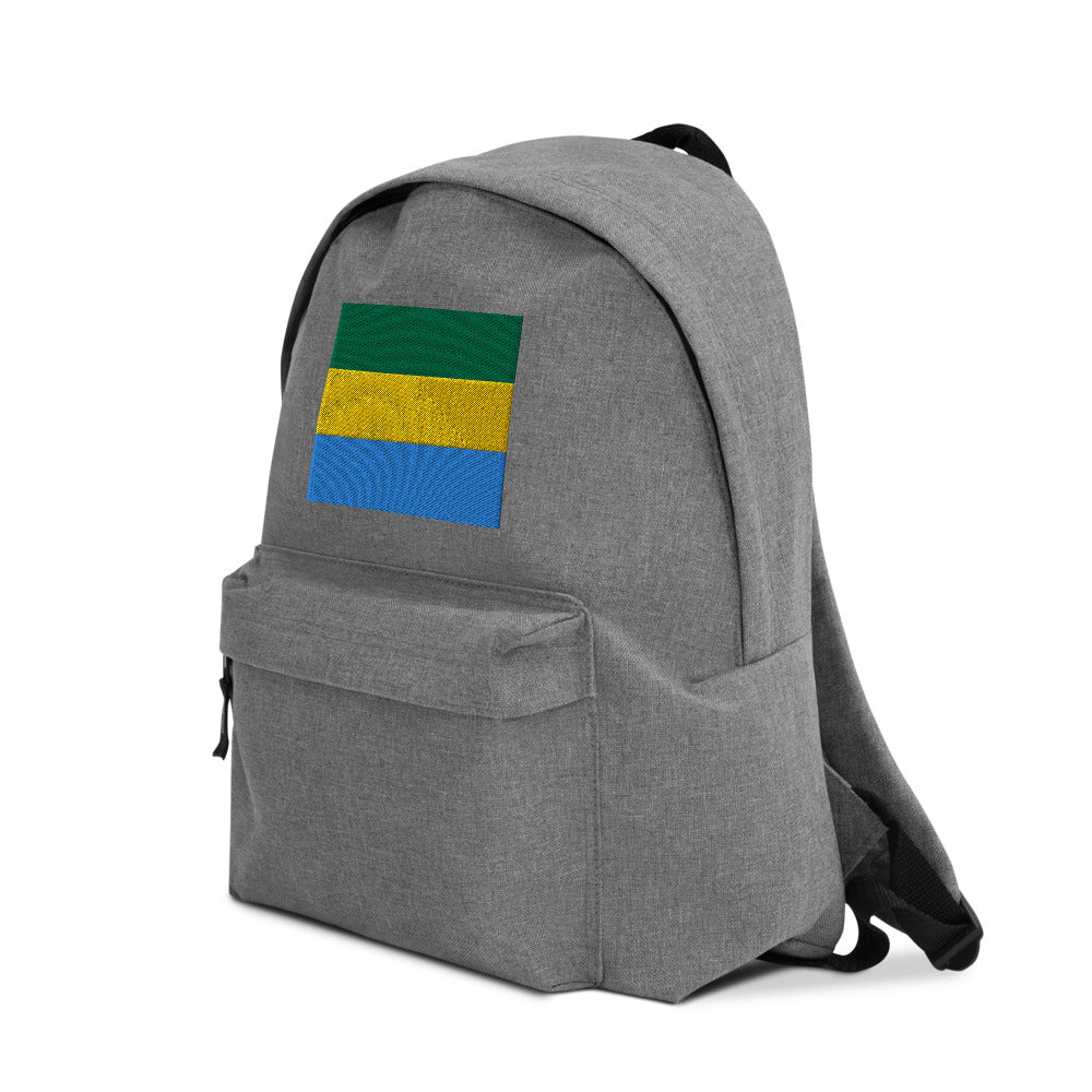 GABON FLAG Embroidered Backpack