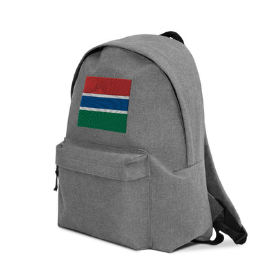 GAMBIA FLAG Embroidered Backpack