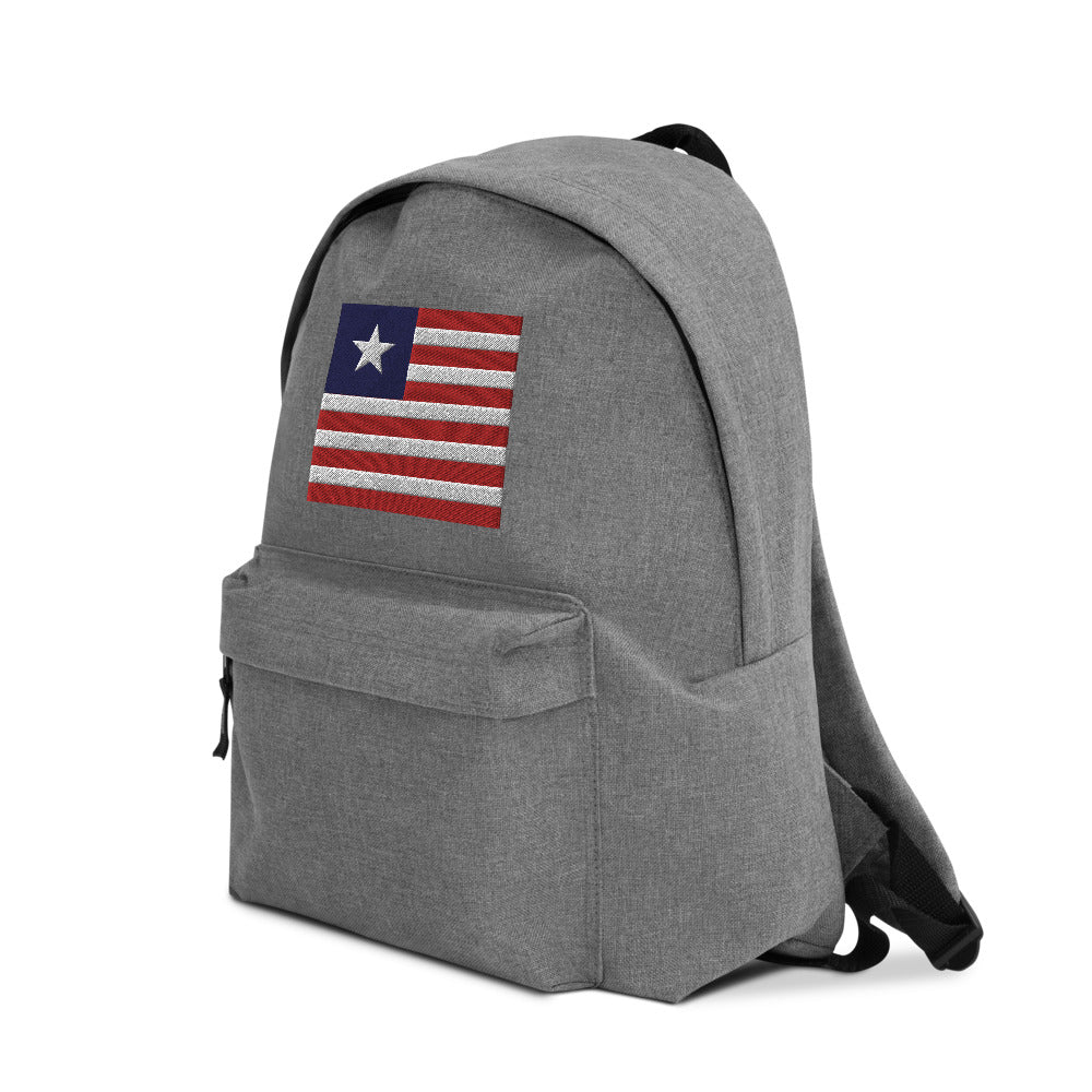 LIBERIA FLAG Embroidered Backpack