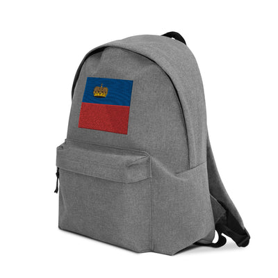 LIECHTENSTEIN FLAG Embroidered Backpack