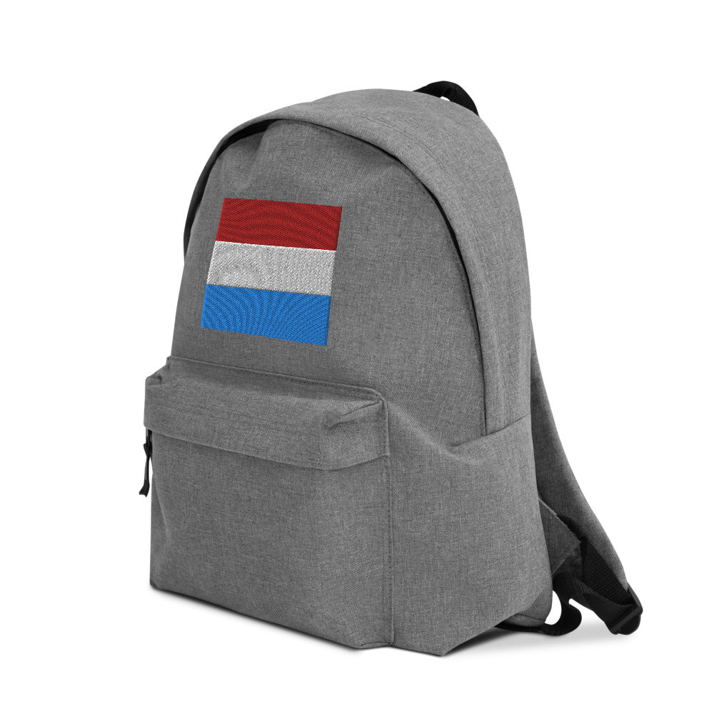 LUXEMBOURG FLAG Embroidered Backpack