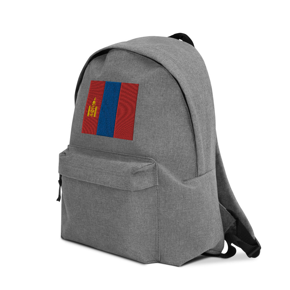 MONGOLIA FLAG Embroidered Backpack