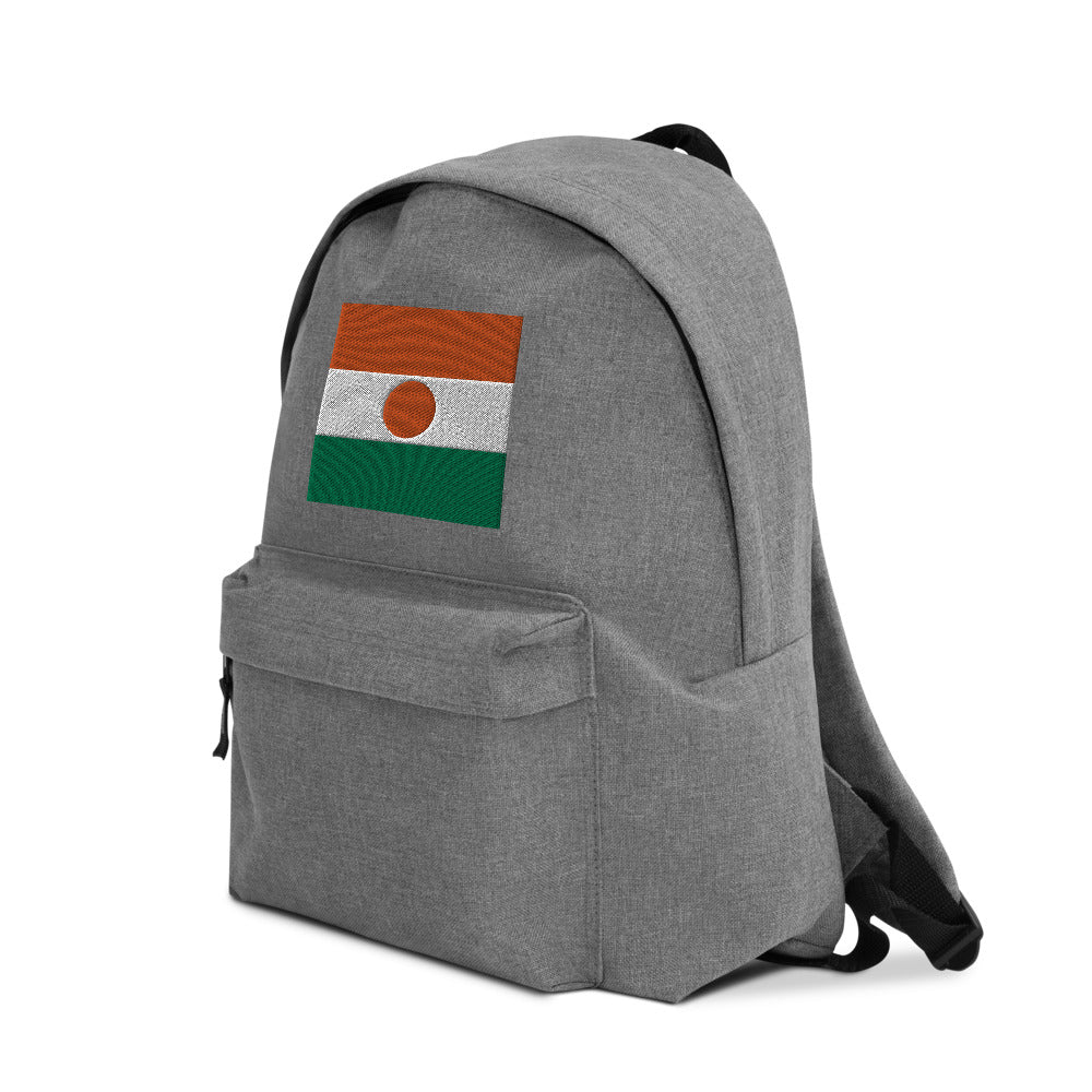 NIGER FLAG Embroidered Backpack