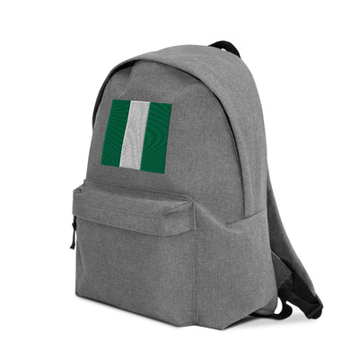 NIGERIA FLAG Embroidered Backpack