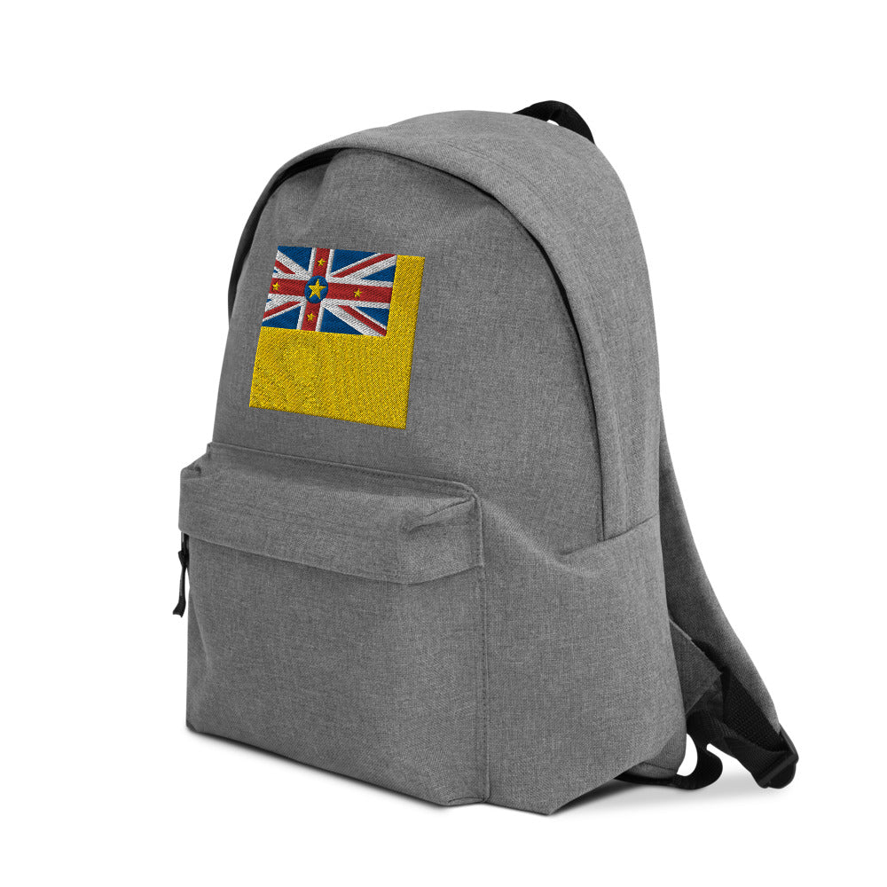 NIUE FLAG Embroidered Backpack