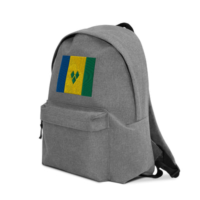 SAINT VINCENT AND THE GRENADINES FLAG Embroidered Backpack