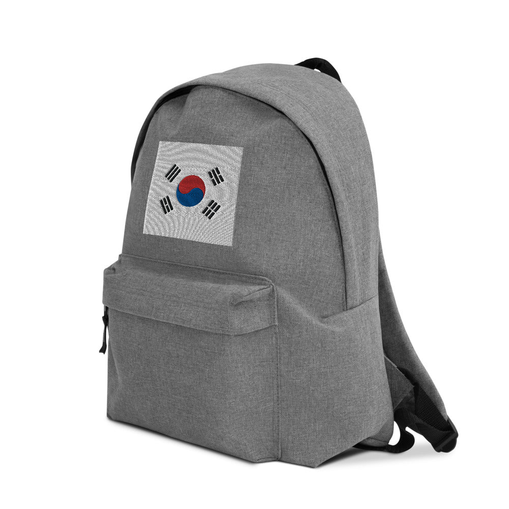 SOUTH KOREA FLAG Embroidered Backpack