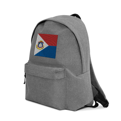 ST. MARTIN FLAG Embroidered Backpack