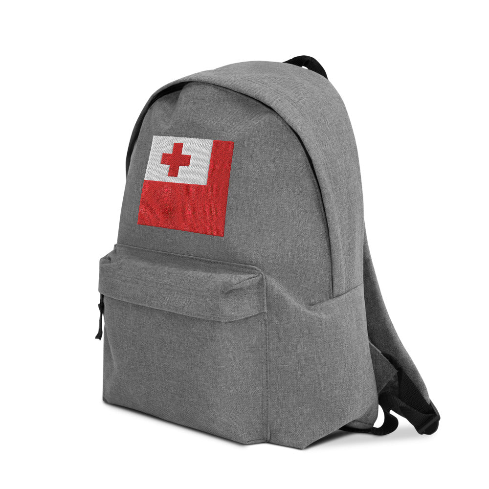 TONGA FLAG Embroidered Backpack