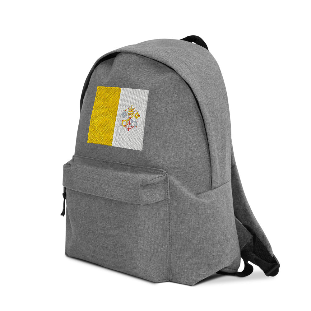 VATICAN CITY FLAG Embroidered Backpack