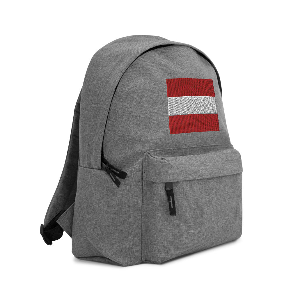 AUSTRIA FLAG Embroidered Backpack