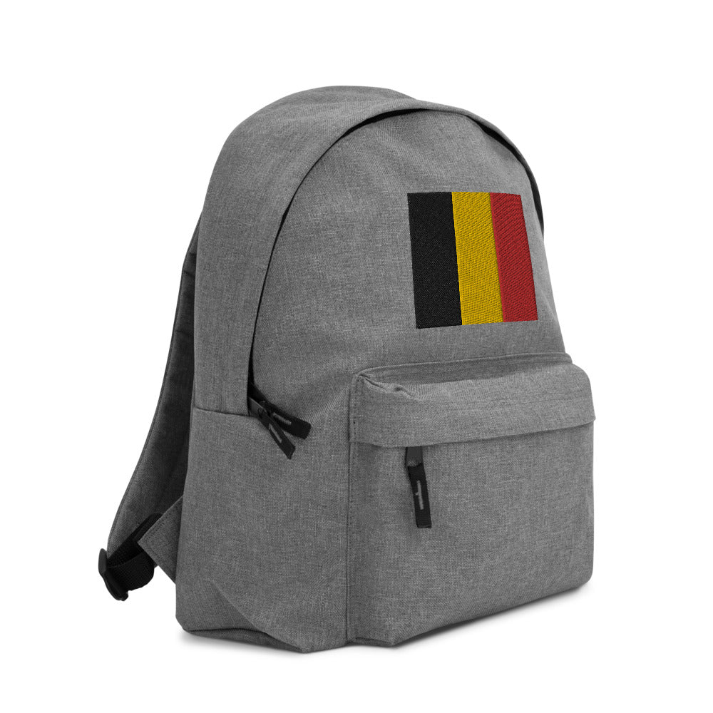 BELGIUM FLAG Embroidered Backpack