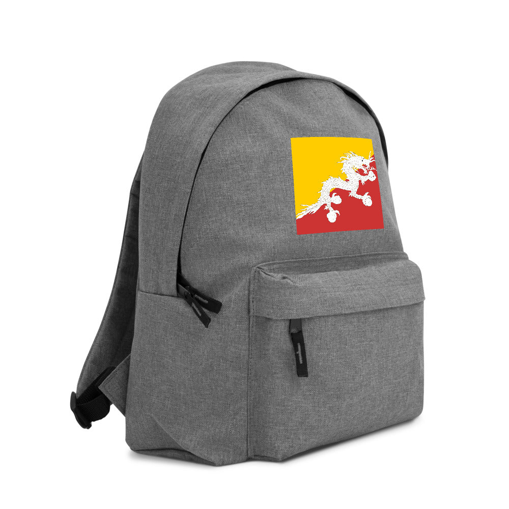 BHUTAN FLAG Embroidered Backpack