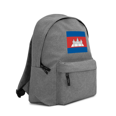 CAMBODIA FLAG Embroidered Backpack