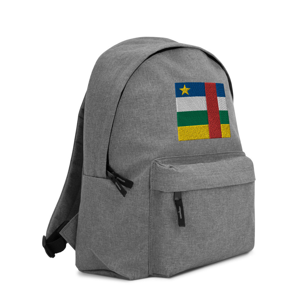 CENTRAL AFRICA FLAG Embroidered Backpack