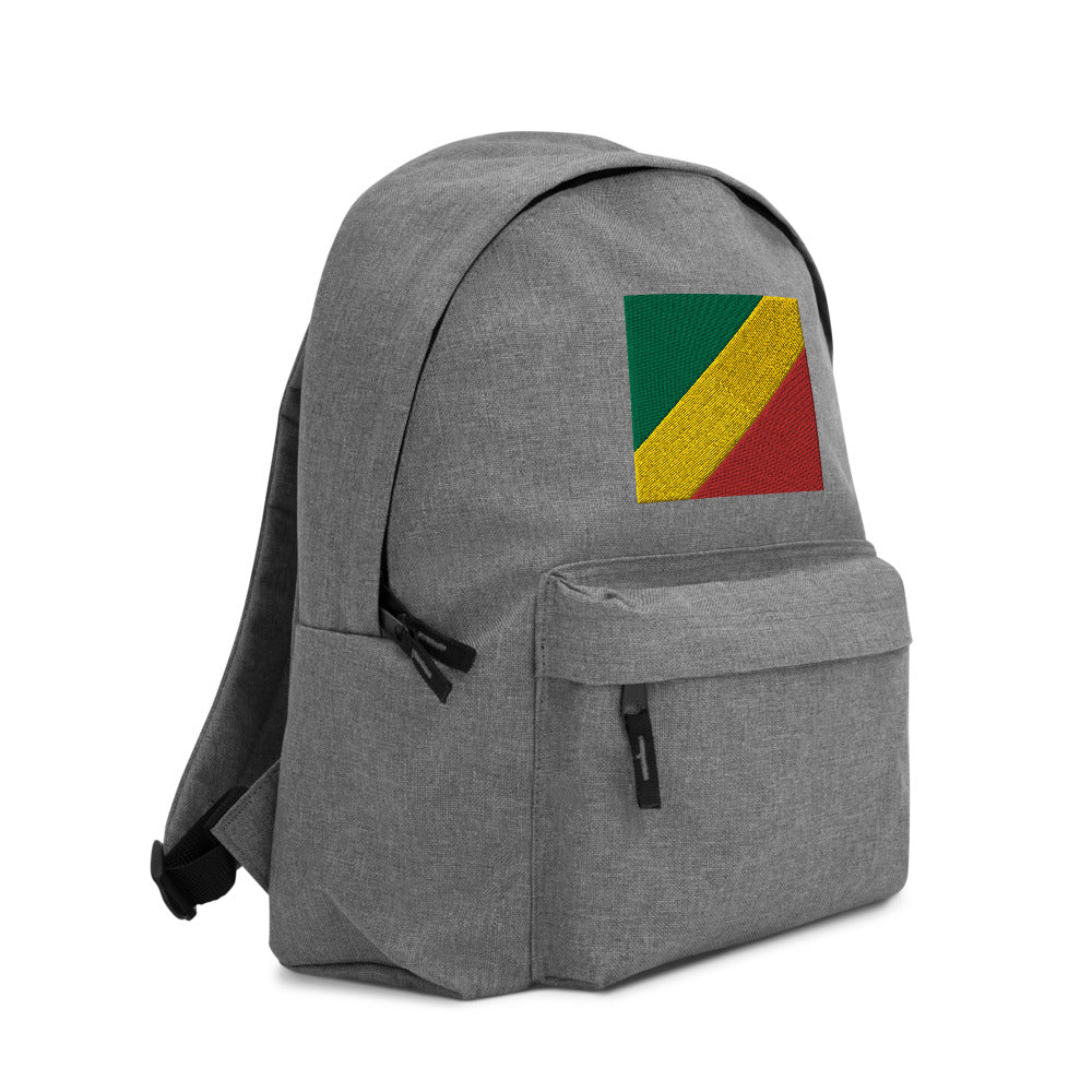 CONGO REPUBLIC FLAG Embroidered Backpack