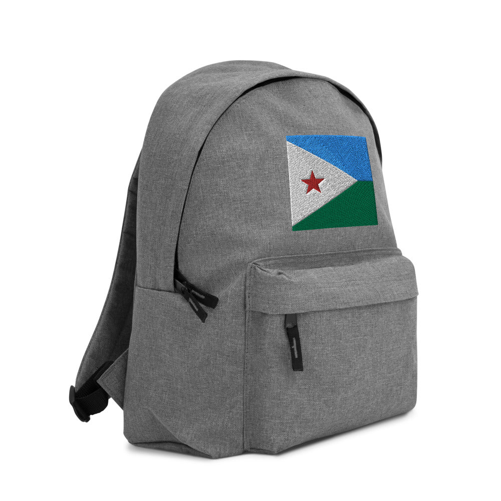 DJIBOUTI FLAG Embroidered Backpack