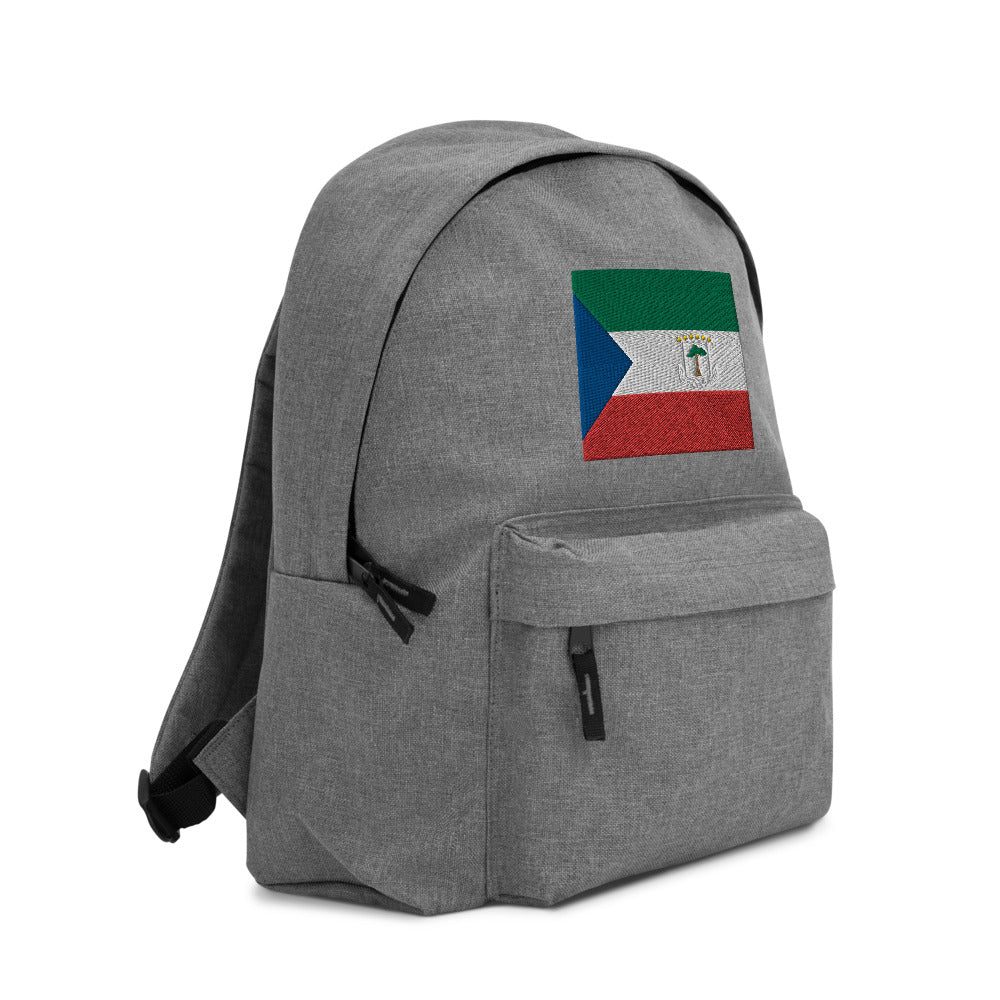 EQUATORIAL GUINEA FLAG Embroidered Backpack