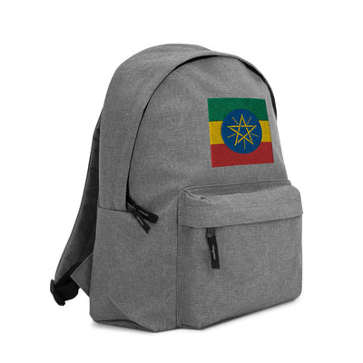 ETHIOPIA FLAG Embroidered Backpack