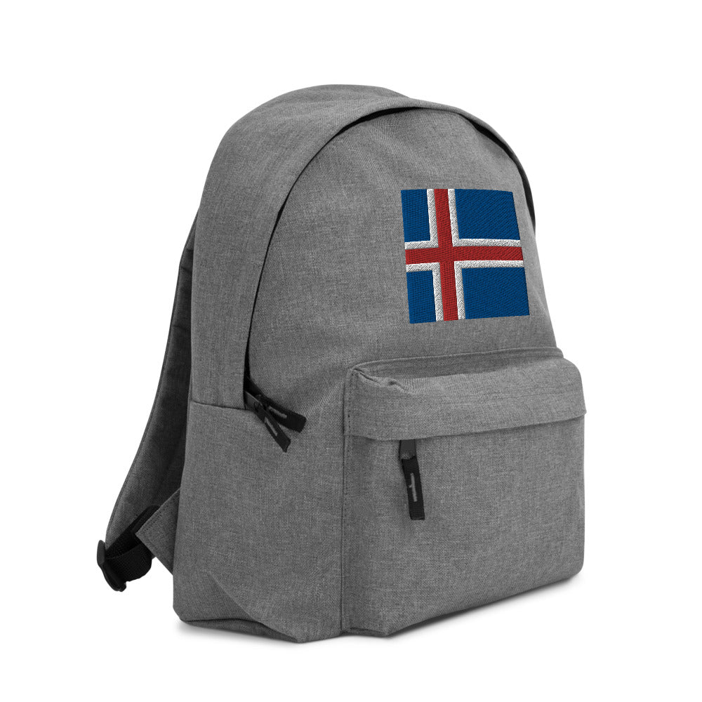 ICELAND FLAG Embroidered Backpack