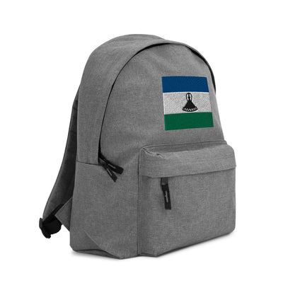 LESOTHO FLAG Embroidered Backpack