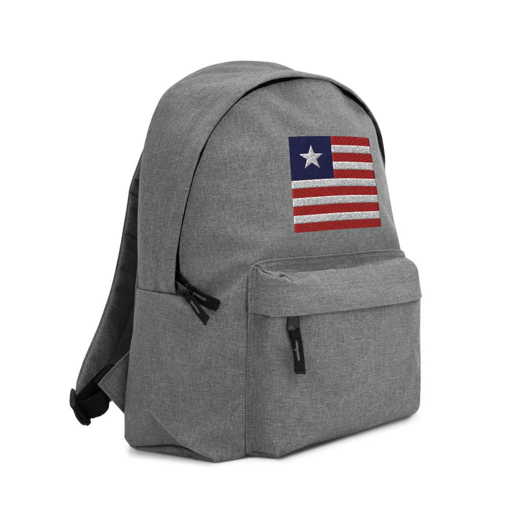 LIBERIA FLAG Embroidered Backpack