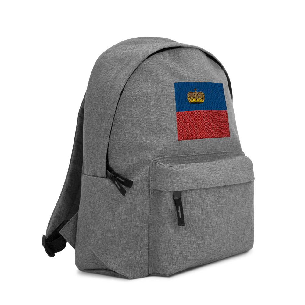 LIECHTENSTEIN FLAG Embroidered Backpack