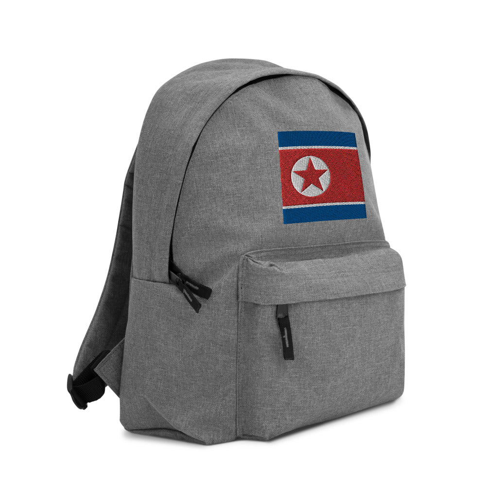 NORTH KOREA FLAG Embroidered Backpack