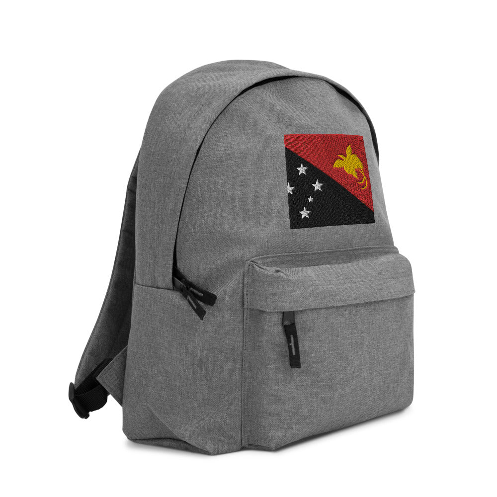 PAPUA NEW GUINEA FLAG Embroidered Backpack