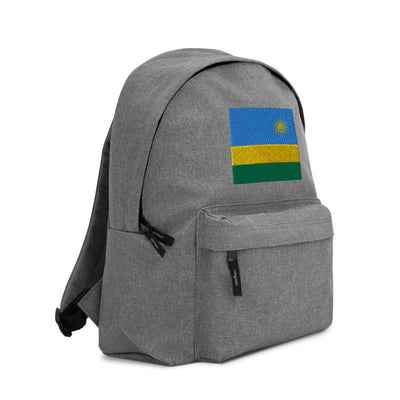 RWANDA FLAG Embroidered Backpack