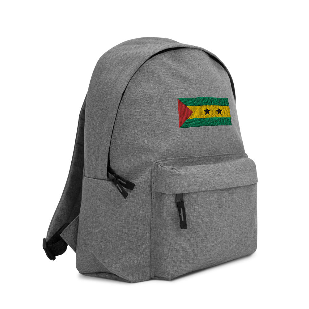 SAO TOME AND PRINCIPE FLAG Embroidered Backpack