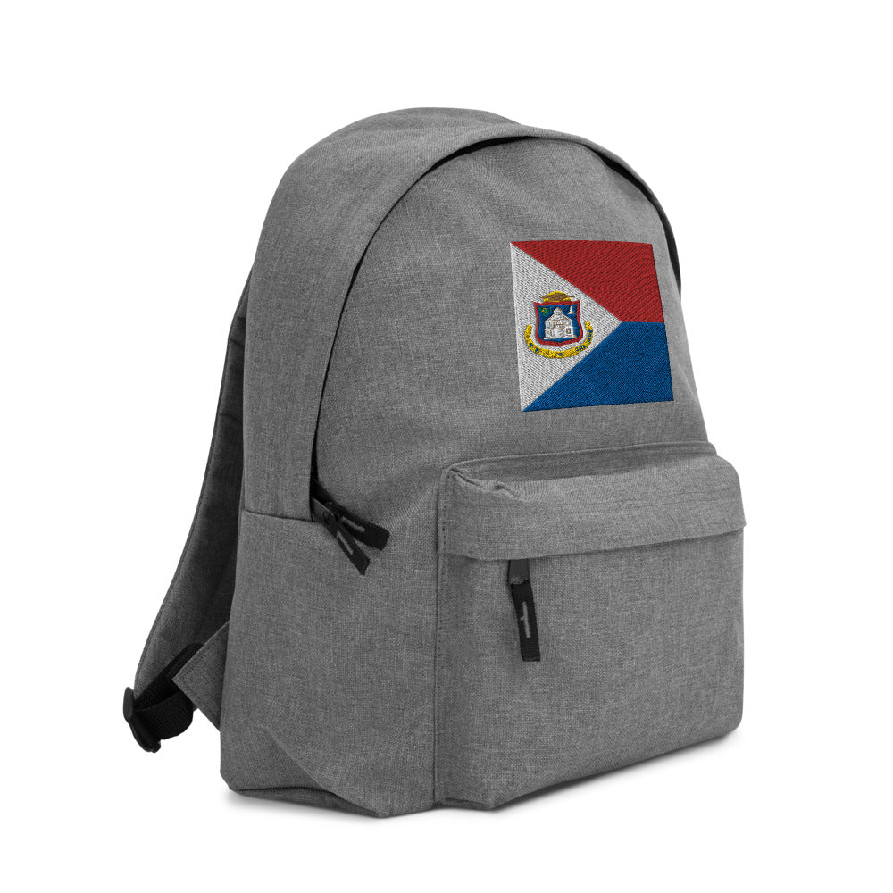 ST. MARTIN FLAG Embroidered Backpack