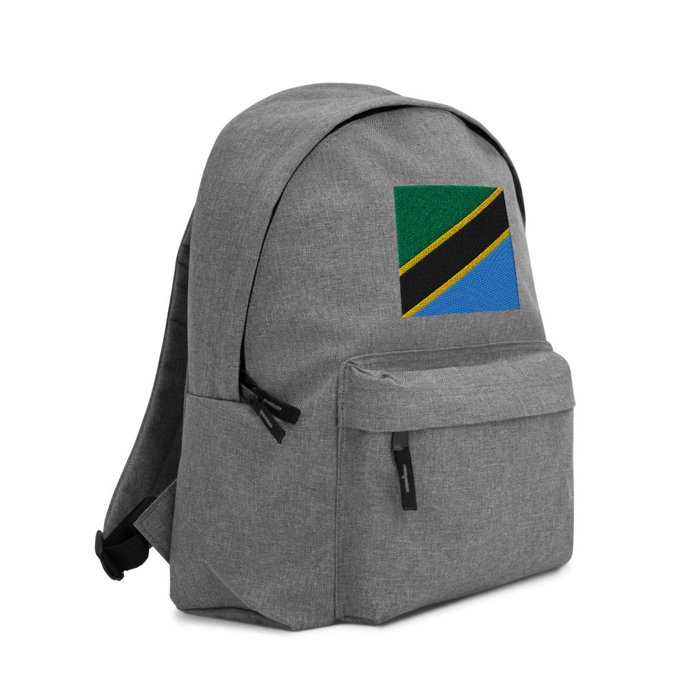 TANZANIA FLAG Embroidered Backpack