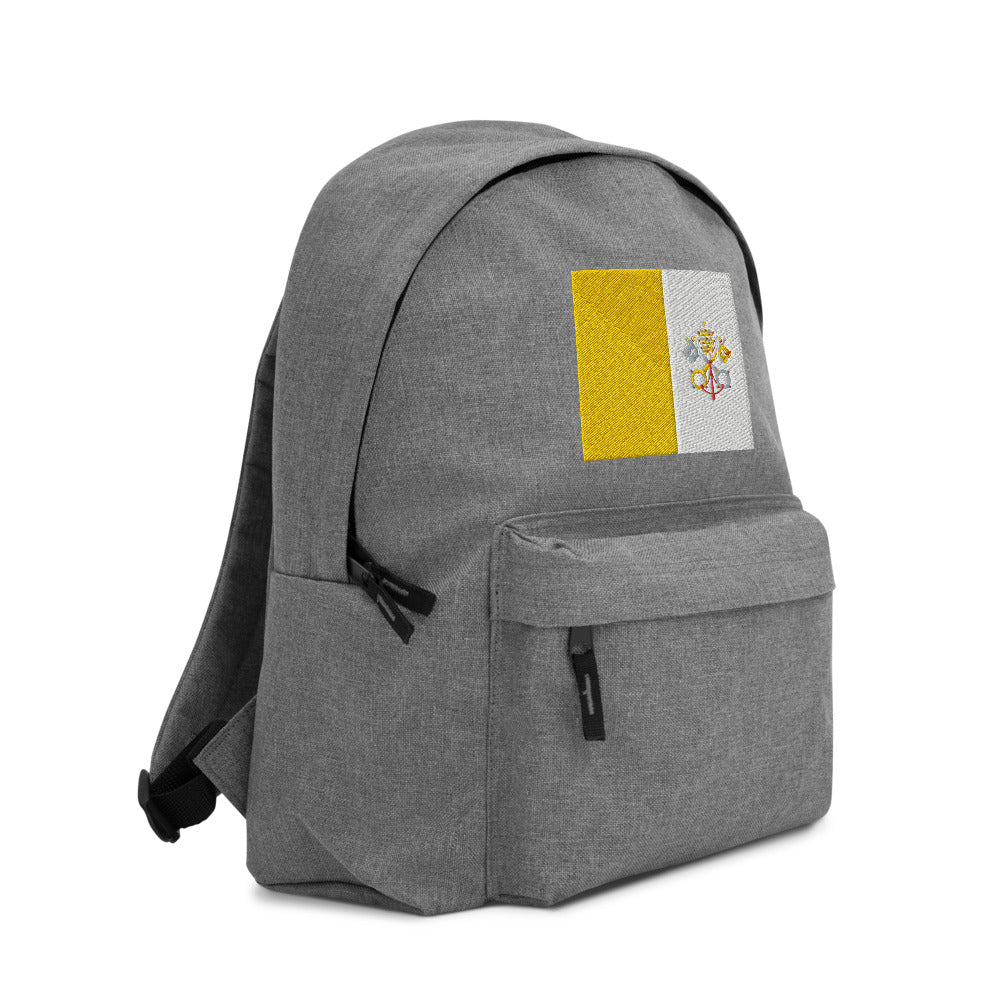 VATICAN CITY FLAG Embroidered Backpack