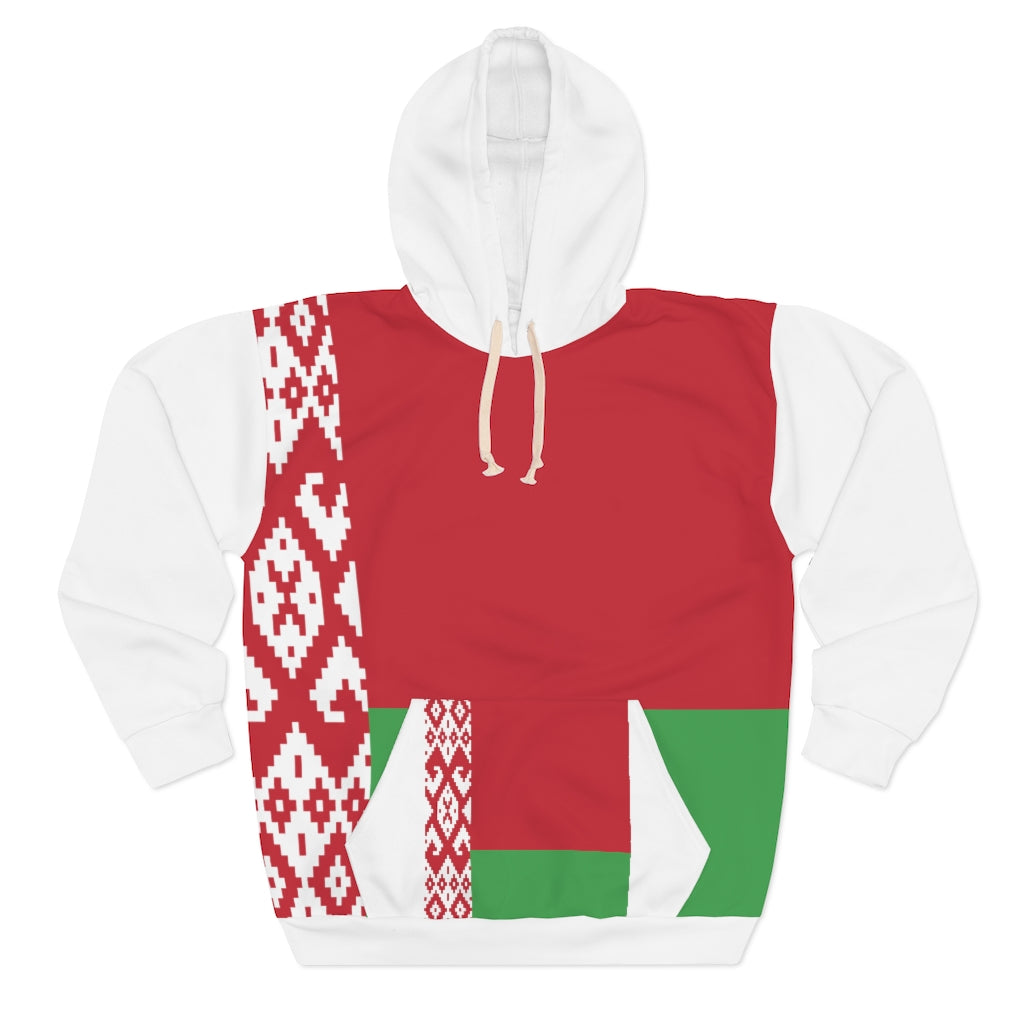 Belarus AOP Unisex Pullover Hoodie