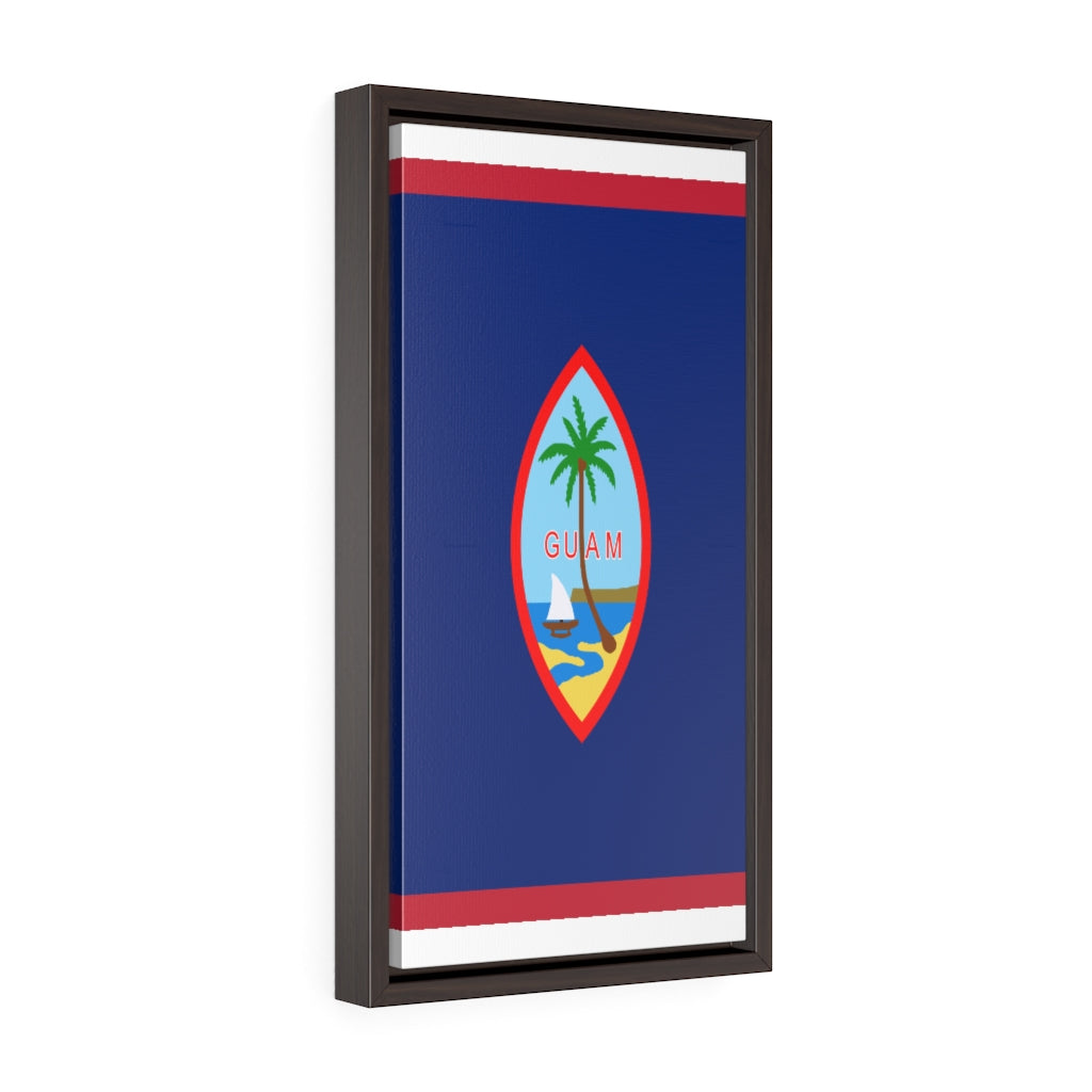 GUAM Vertical Framed Premium Gallery Wrap Canvas