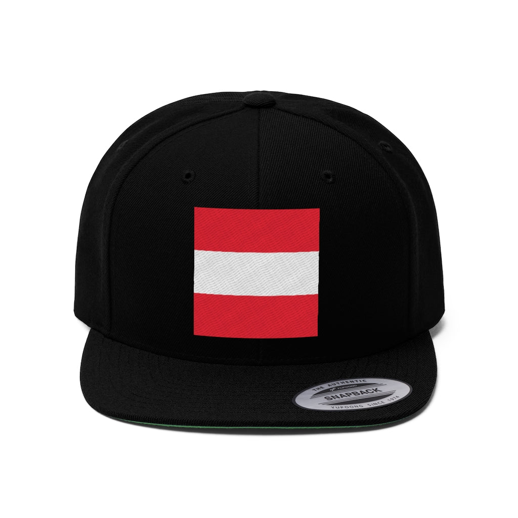 AUSTRIA Unisex Flat Bill Hat